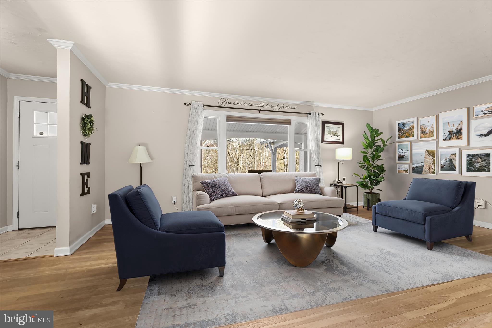 Virtually Staged Living Room