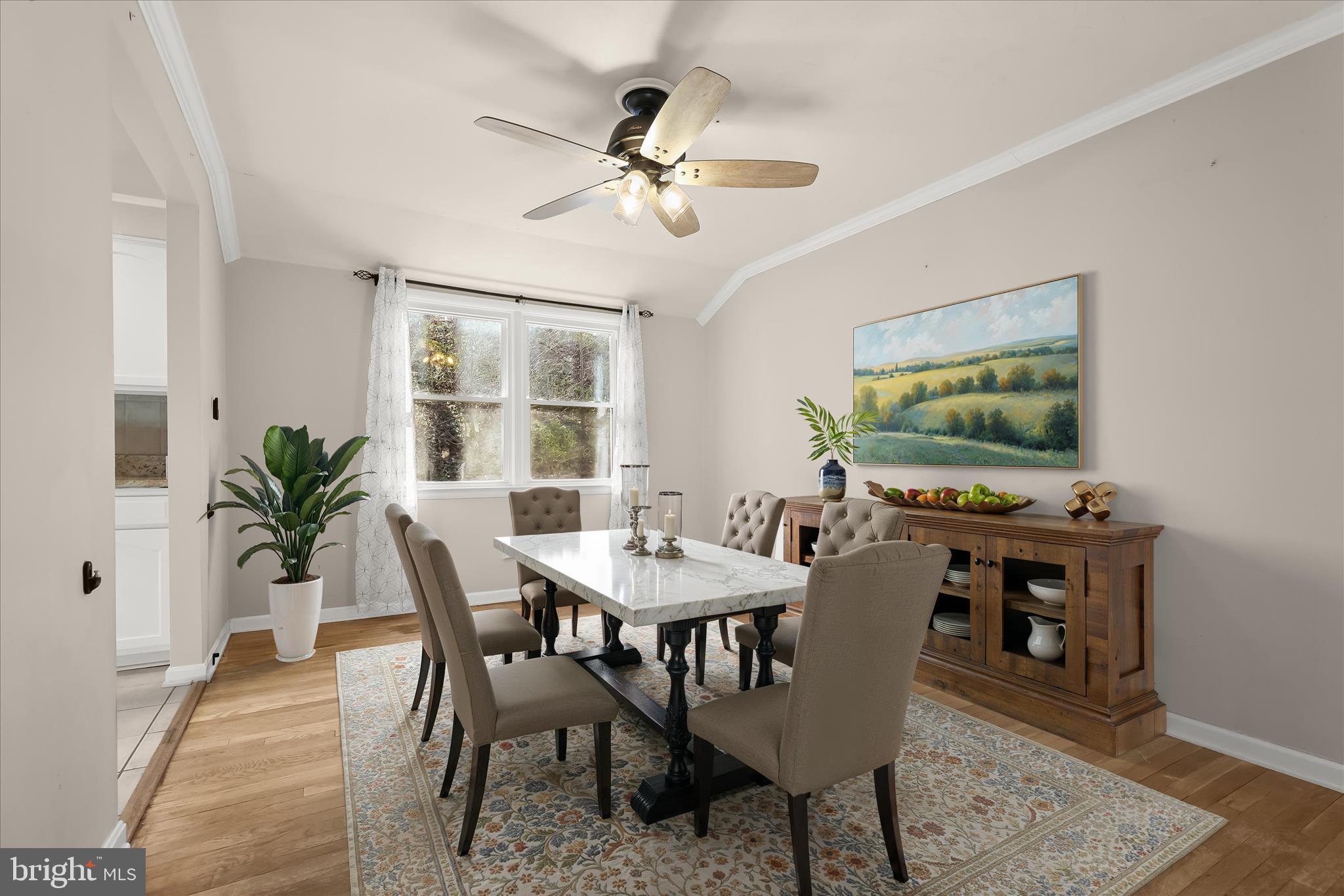 Virtually Staged Dining Room