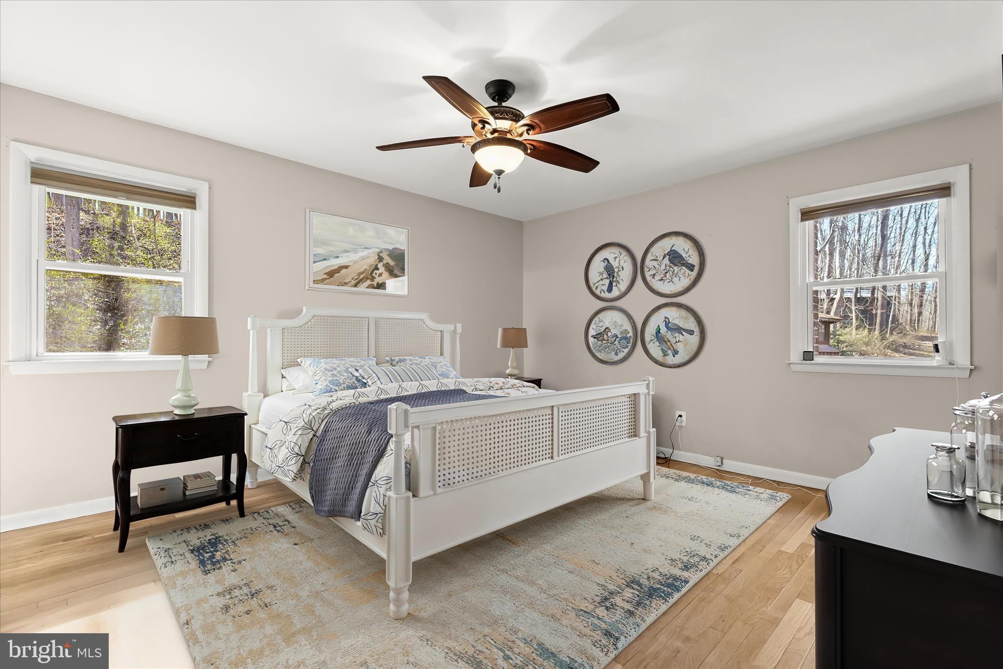 Virtually Staged Primary Bedroom