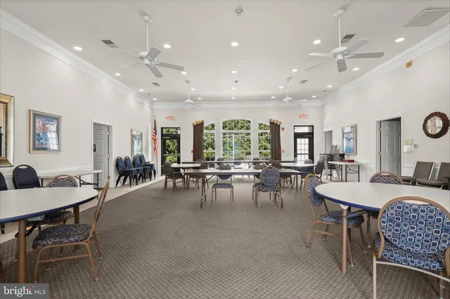 a view of a dining area with furniture