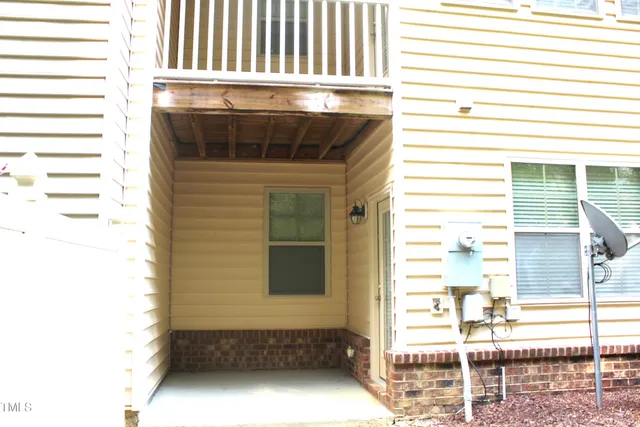 a view of front door of house