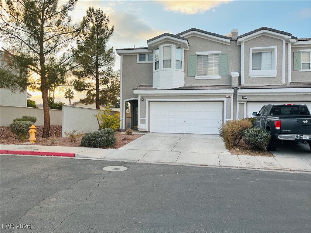 1769 sq ft, 3 bed/with loft, 2 1/2 bath, 2 car garage in guard gated Inspiration community behind green valley ranch. No one behind or next to you. Extra parking by the unit.