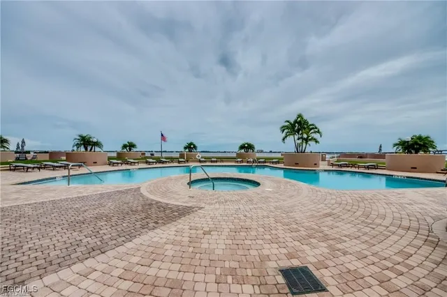 a view of swimming pool with outdoor space