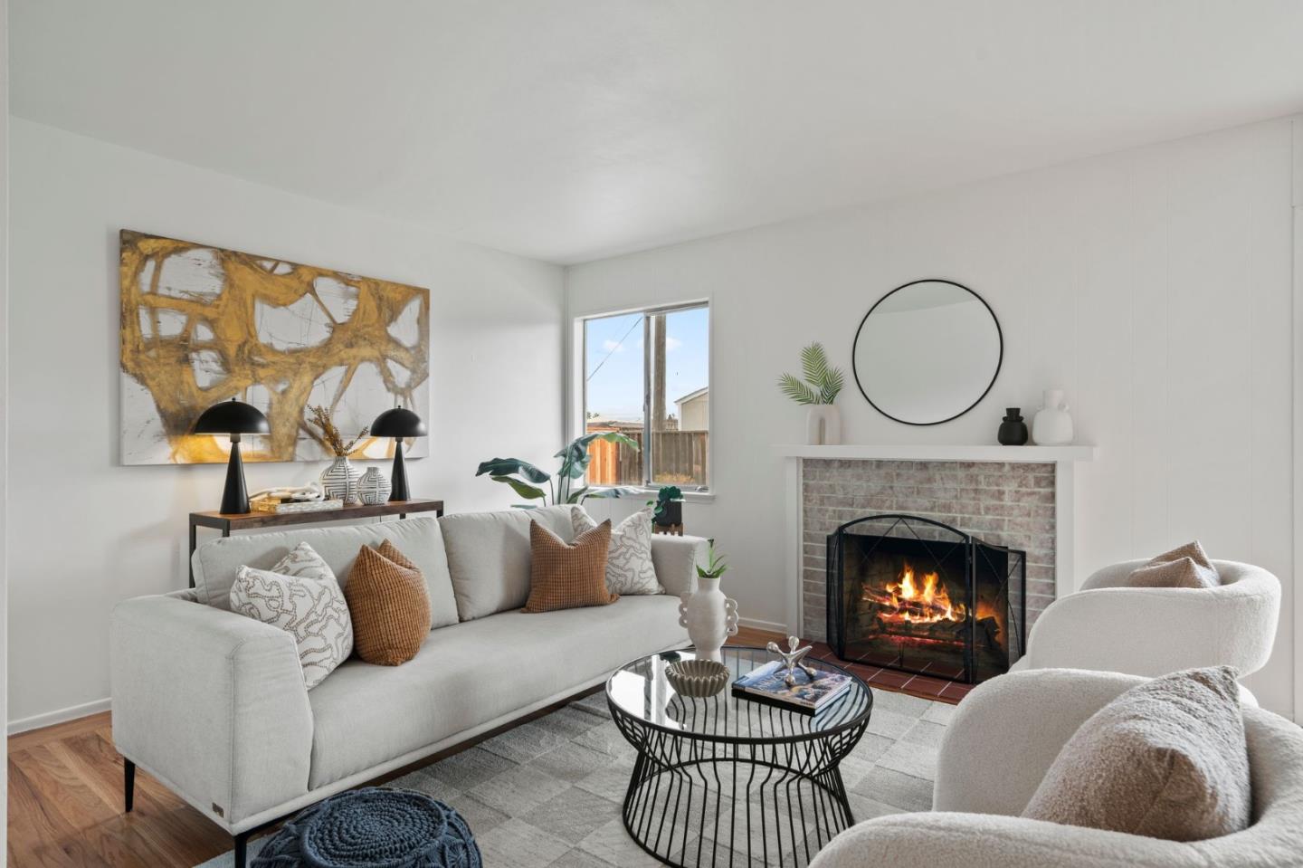 4840 Anna Drive San Jose, CA 95124 - Photo 2 of 5 a living room with furniture and a fireplace