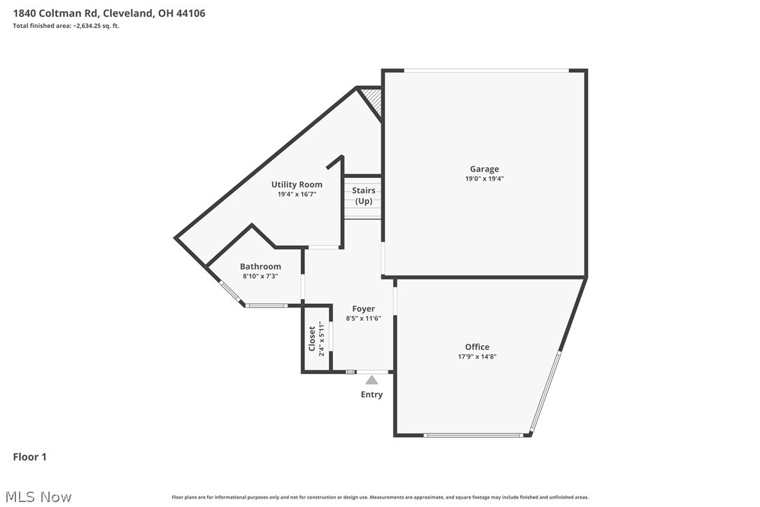 1840 Coltman Road Cleveland, OH 44106 - Photo 47 of 49 First Floor Plan