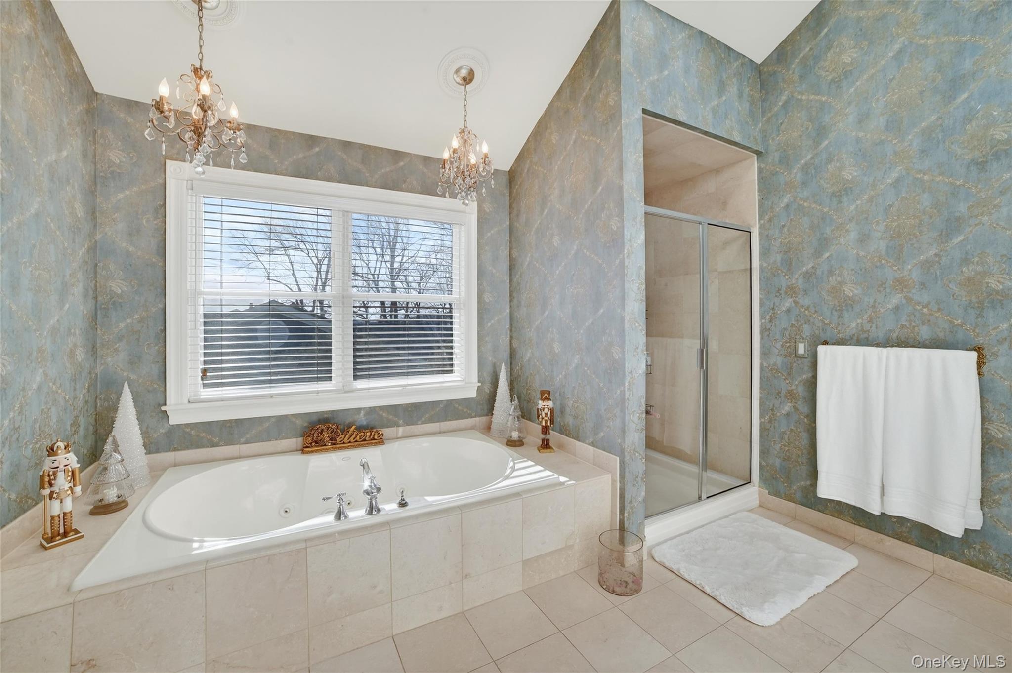 6 Rest Avenue Ardsley, NY 10502 - Photo 30 of 47 a spacious bathroom with a bathtub and chandelier