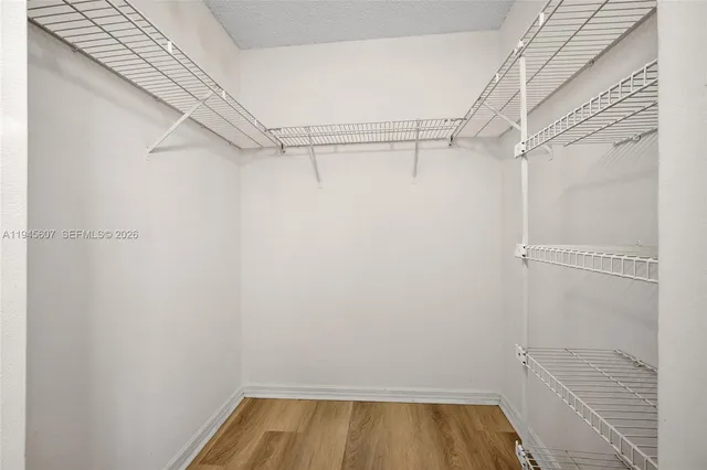 a view of walk in closet