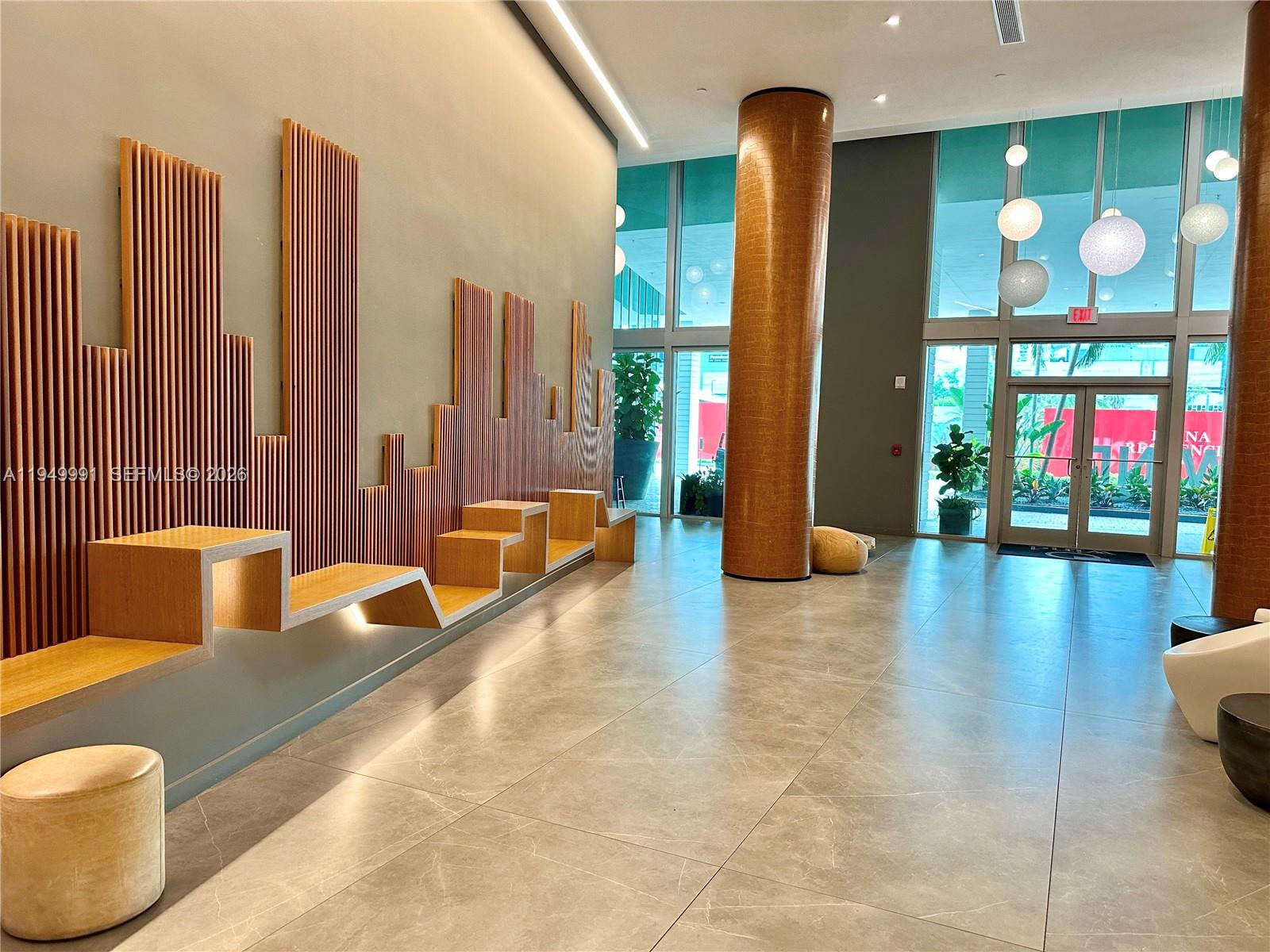 350 South Miami Avenue, Unit 2215 Miami, FL 33130 - Photo 19 of 20 a lobby with furniture and window