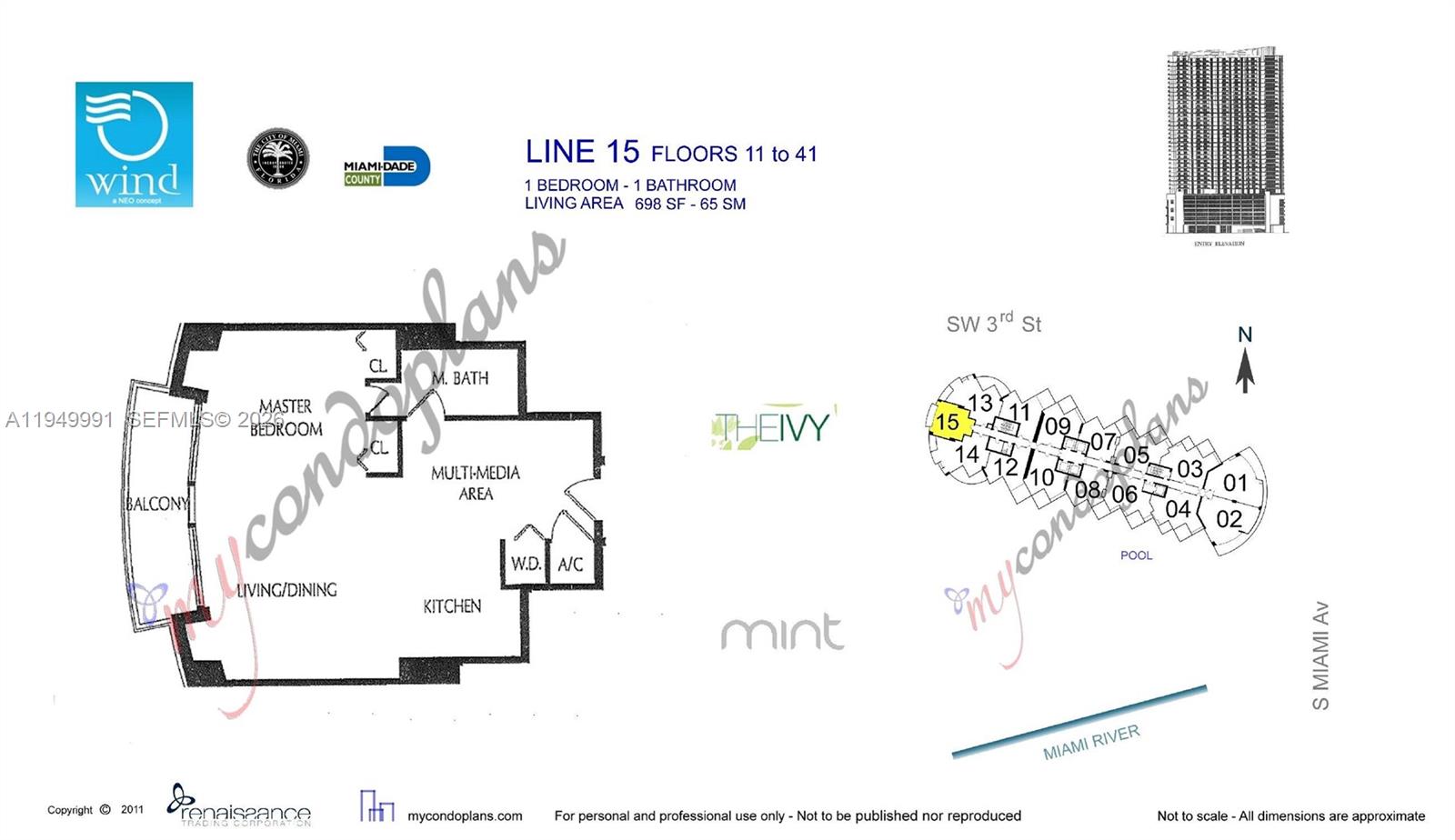 350 South Miami Avenue, Unit 2215 Miami, FL 33130 - Photo 20 of 20 a picture of a wall