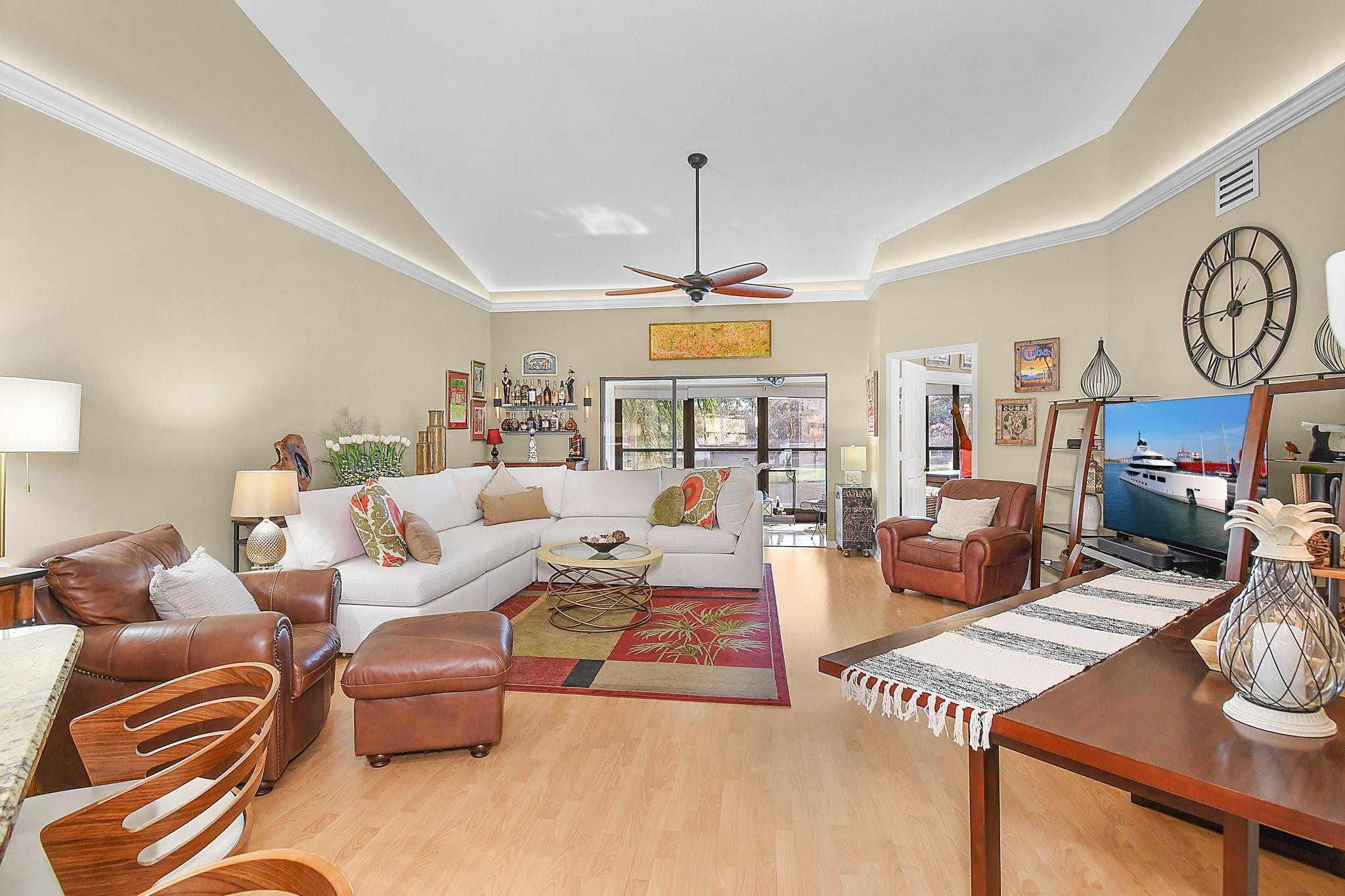 6040 Southeast Martinique Drive, Unit 201 Stuart, FL 34997 - Photo 13 of 63 LARGE AND SPACIOUS LIVING ROOM