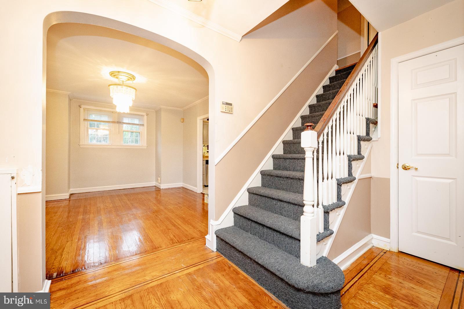 637 Croyden Road Cheltenham, PA 19012 - Photo 13 of 48 a view of entryway and hall with wooden floor