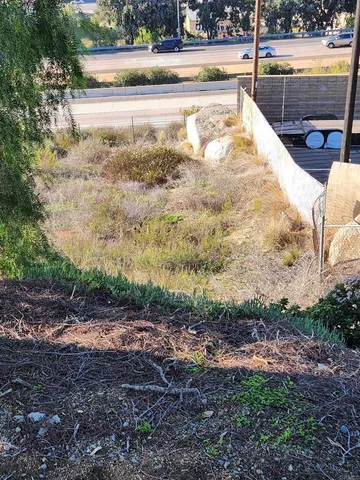 a view of a yard with an outdoor space