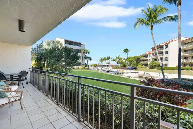 a view of a terrace with a yard