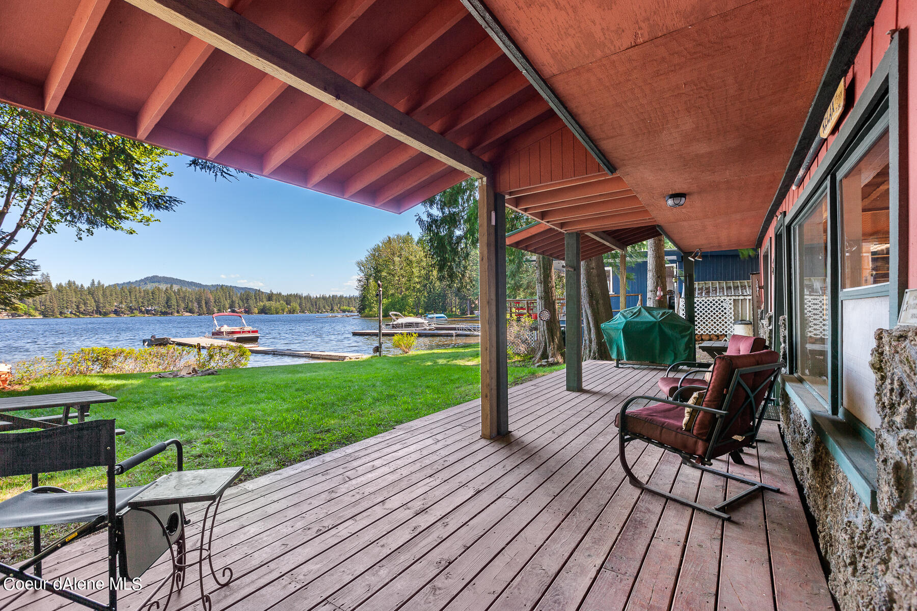 Cabin covered porch