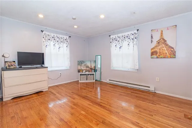 a view of room with window and lounge chair