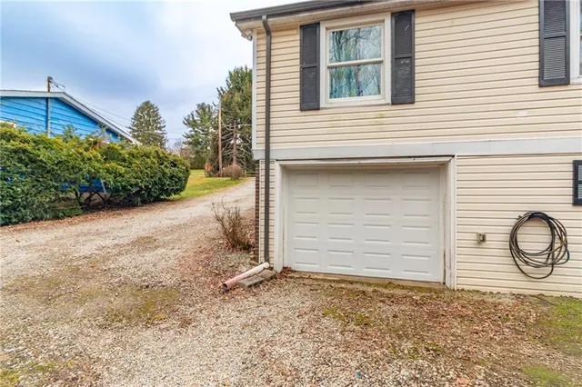 a backyard of a house