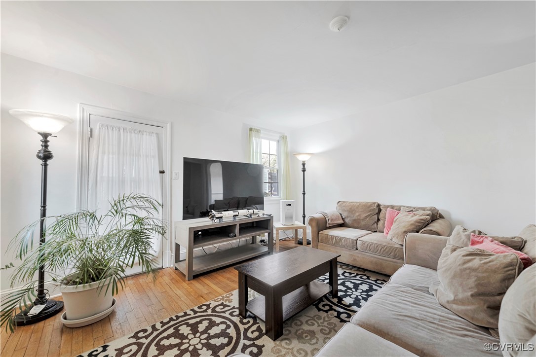 1908 Seddon Road Richmond, VA 23227 - Photo 10 of 34 Living room featuring light wood floors