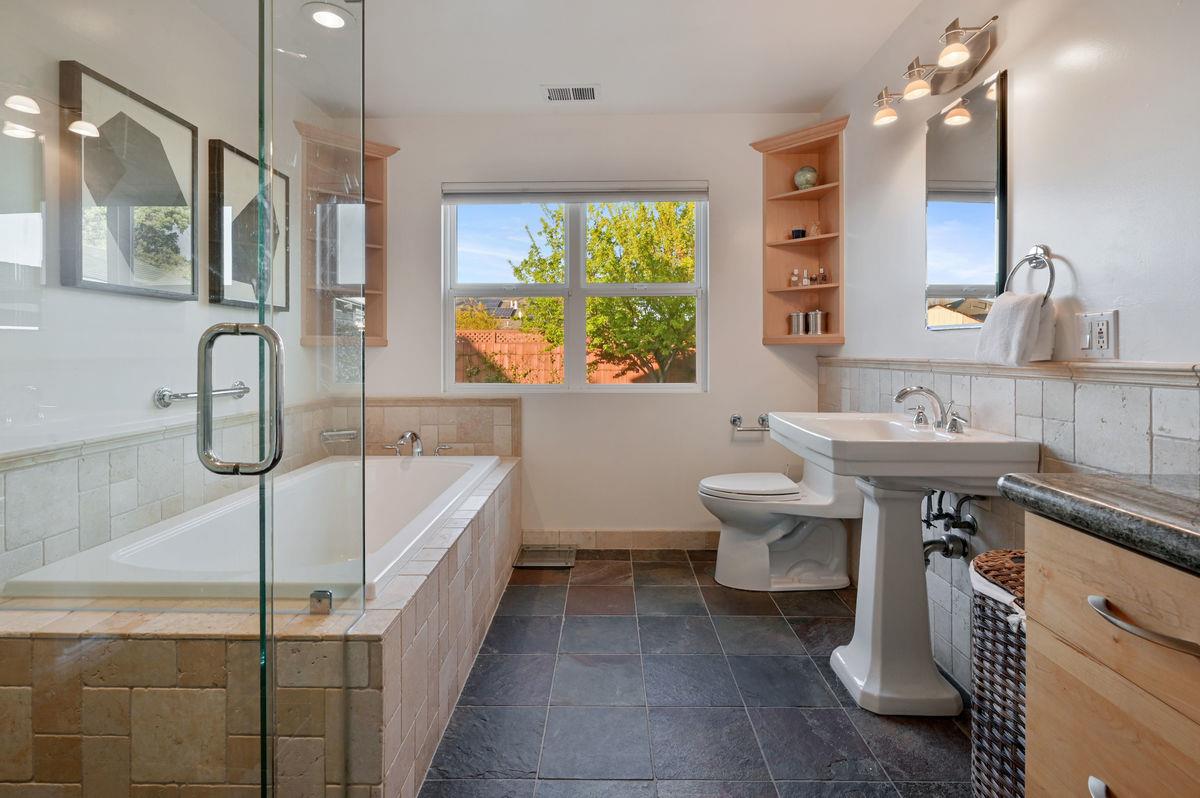 120 Ottawa Street San Mateo, CA 94401 - Photo 12 of 20 a bathroom with a sink a toilet and bathtub