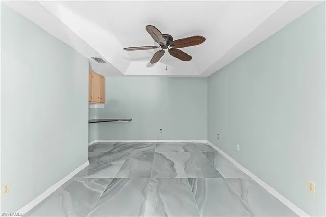 a view of an empty room