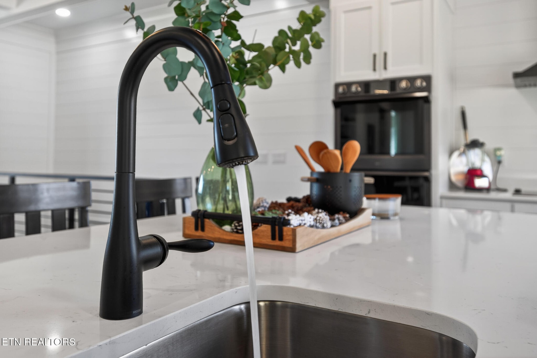 6161 Hiawatha Road Morristown, TN 37814 - Photo 18 of 48 a kitchen with a faucet a potted plant and a counter space