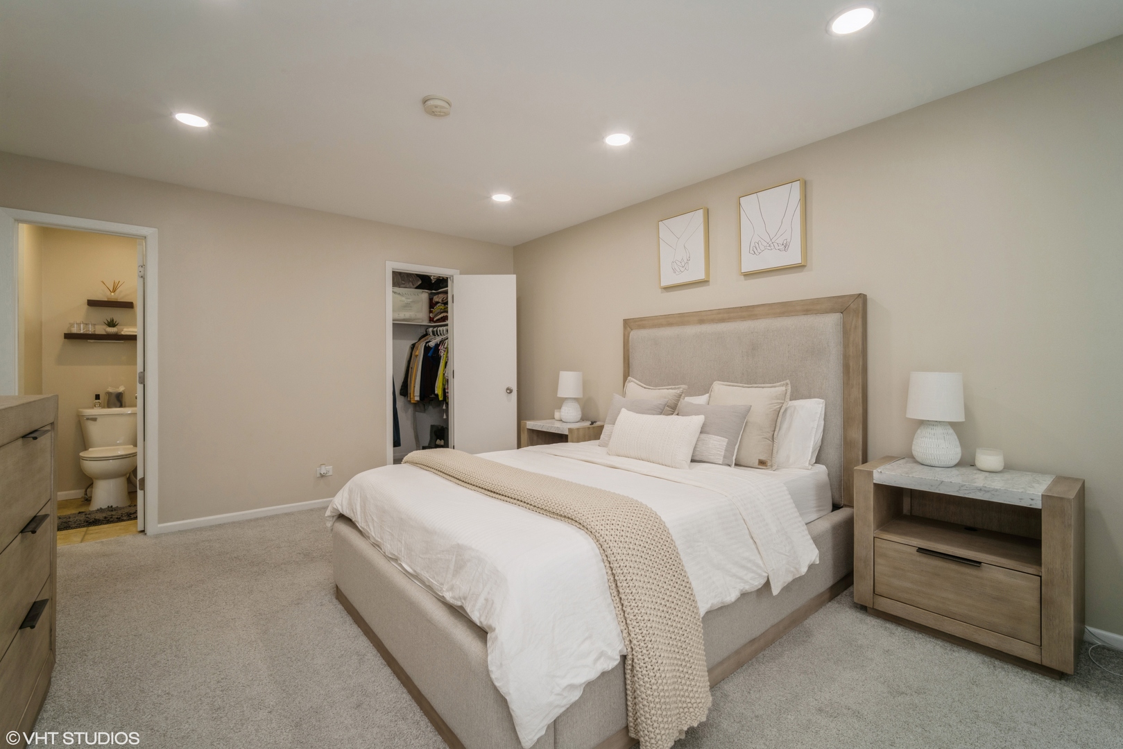 223 Butternut Lane Streamwood, IL 60107 - Photo 7 of 11 a bedroom with a bed and a walk in closet