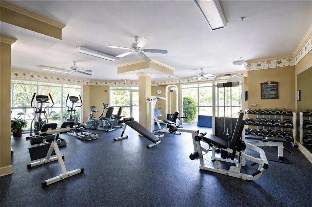 10 Perimeter Summit Boulevard, Unit 4139 Atlanta, GA 30319 - Photo 13 of 15 a view of a room with gym equipment