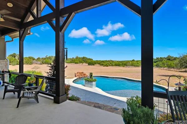 a view of lake from balcony