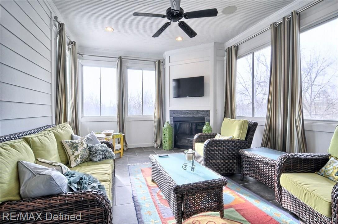 161 Albertson Street Rochester, MI 48307 - Photo 14 of 40 Beautiful 3 Seasons Room with Fireplace