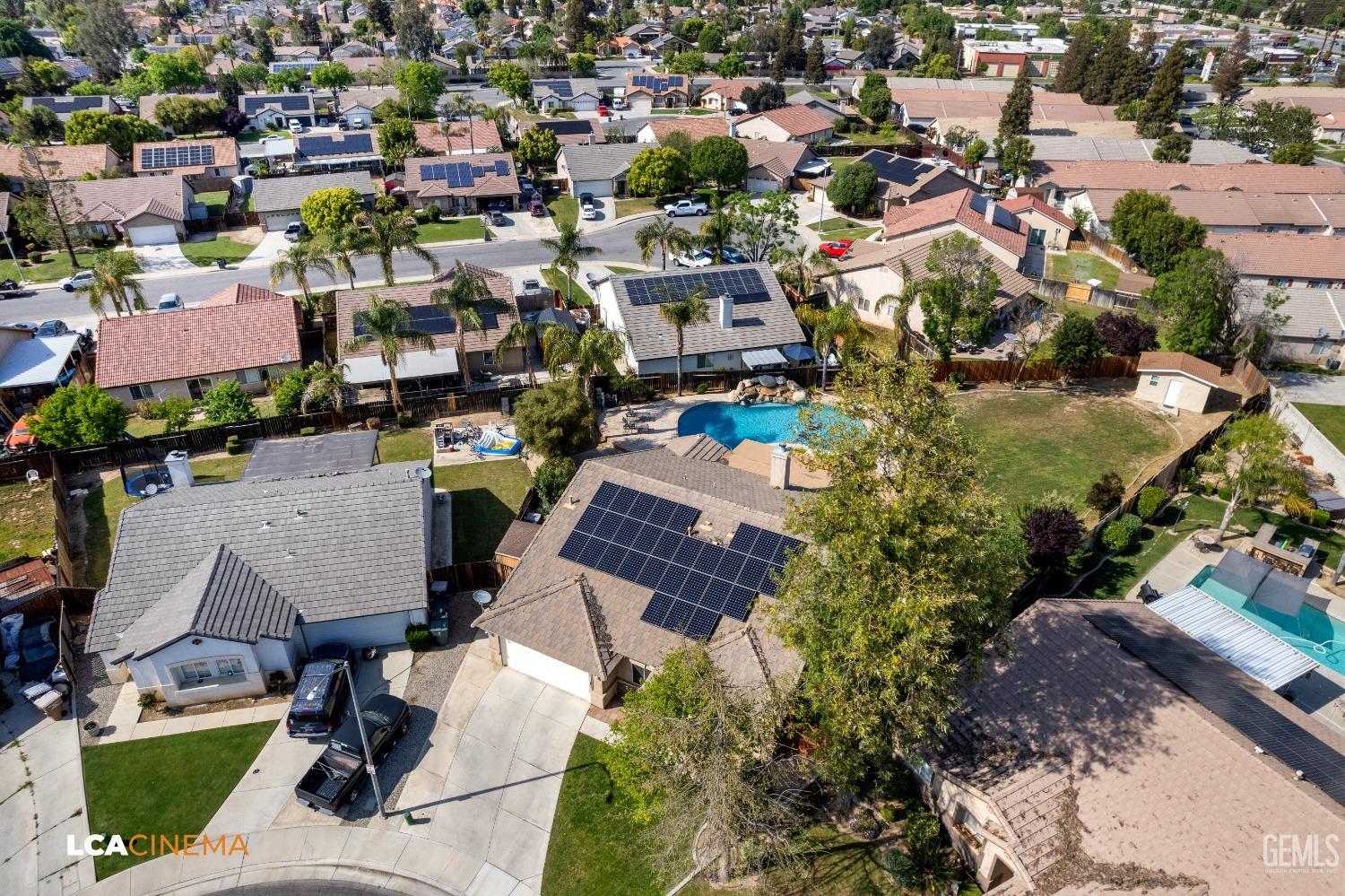 Undisclosed Address Bakersfield, CA 93312 - Photo 34 of 38 an aerial view of a houses with yard