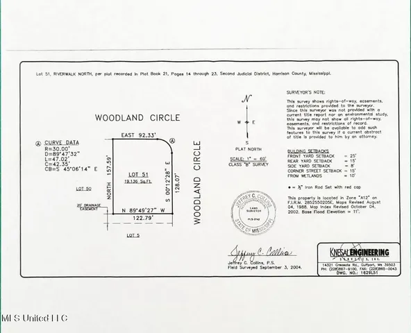 $39,500 | Lot 51 Woodland Circle, Diberville, MS 39540
