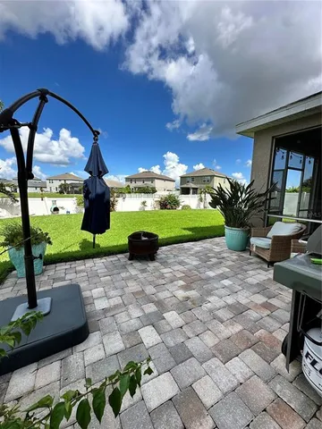 a view of an outdoor space yard and a patio