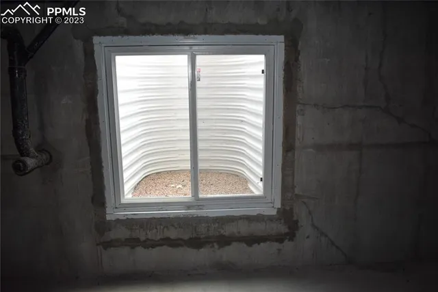 a view of a window in a room