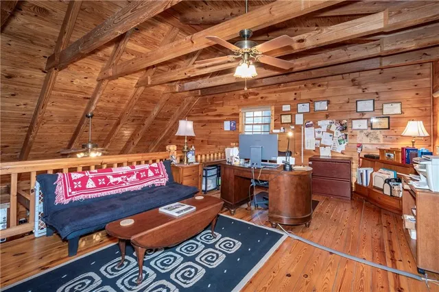 a outdoor space with sitting area