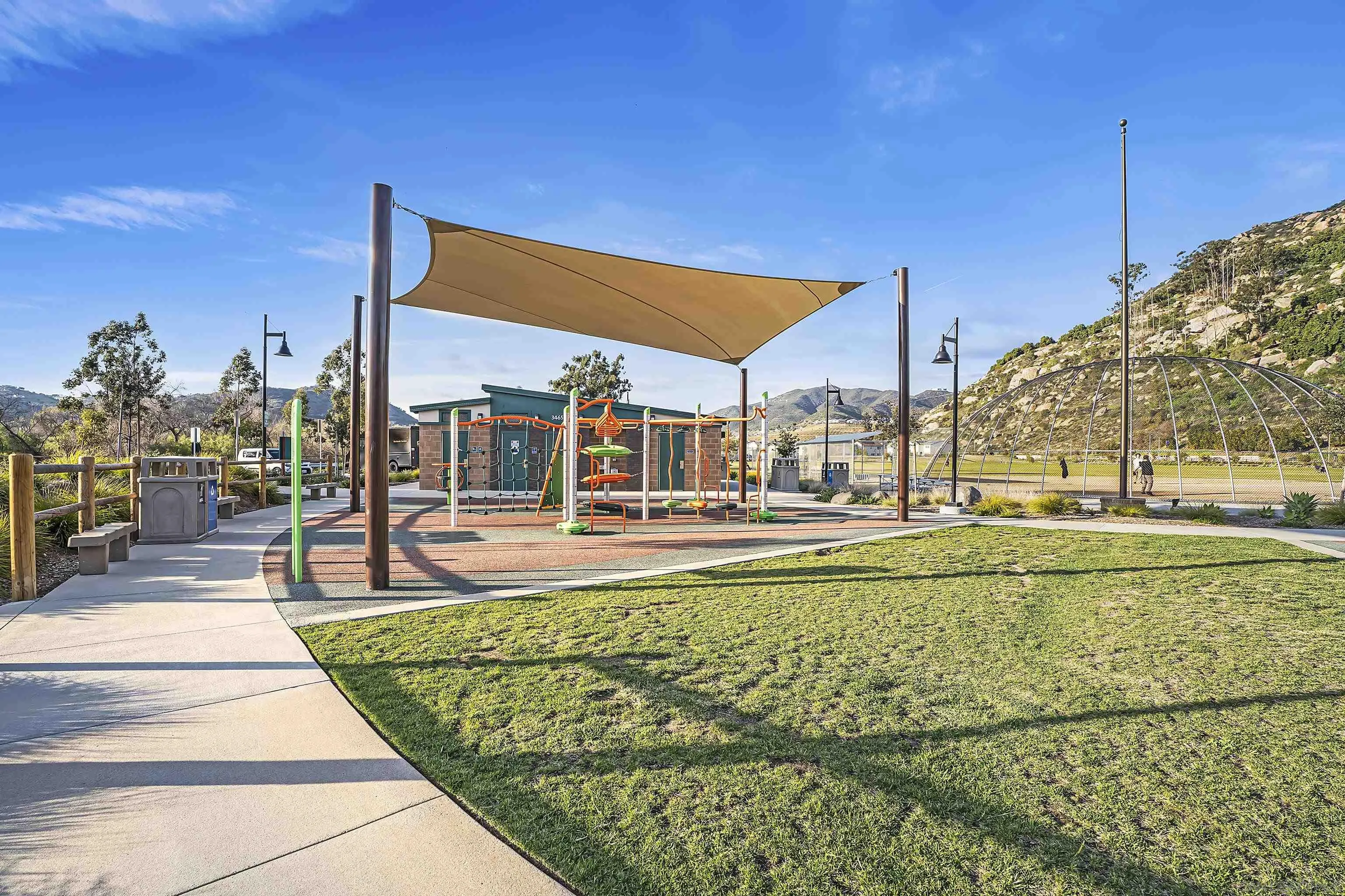 223 Foliage Place Fallbrook, CA 92028 - Photo 40 of 46 a swimming pool with outdoor seating and yard