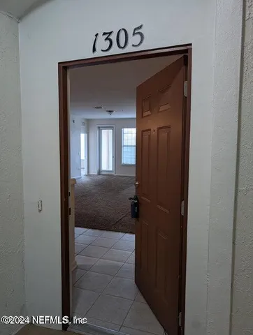 a bathroom with a mirror