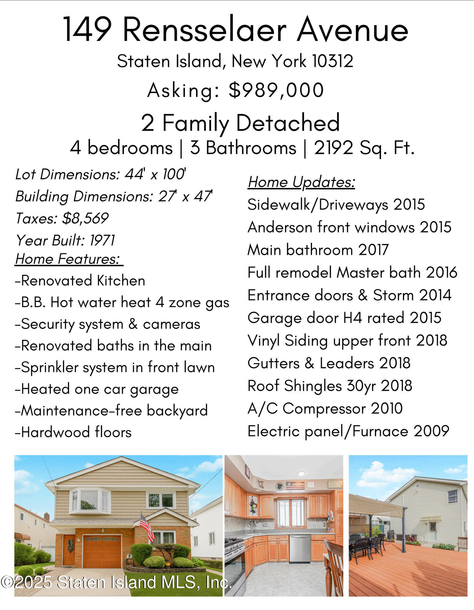 149 Rensselaer Avenue Staten Island, NY 10312 - Photo 33 of 33 unknown