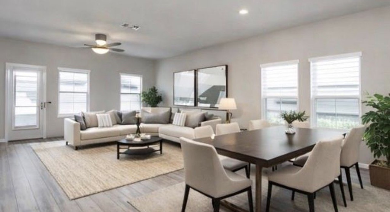 6927 Ventura Drive Rosharon, TX 77583 - Photo 3 of 24 a living room with furniture and a large window
