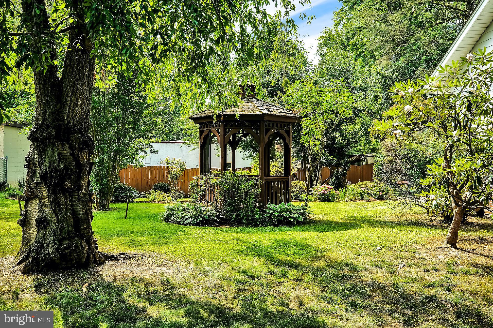 609 North Cedar Road Jenkintown, PA 19046 - Photo 28 of 30 Backyard with Gazebo
