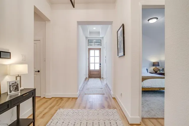 a view of livingroom with furniture and wooden floor