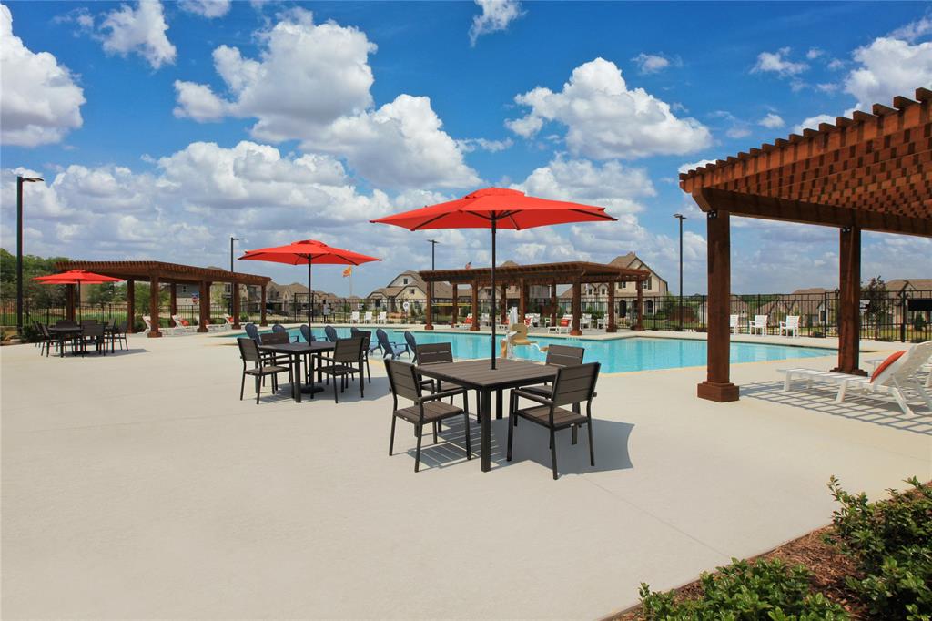 530 Red Barn Drive Van Alstyne, TX 75495 - Photo 37 of 40 Community pool featuring a pergola and a patio area