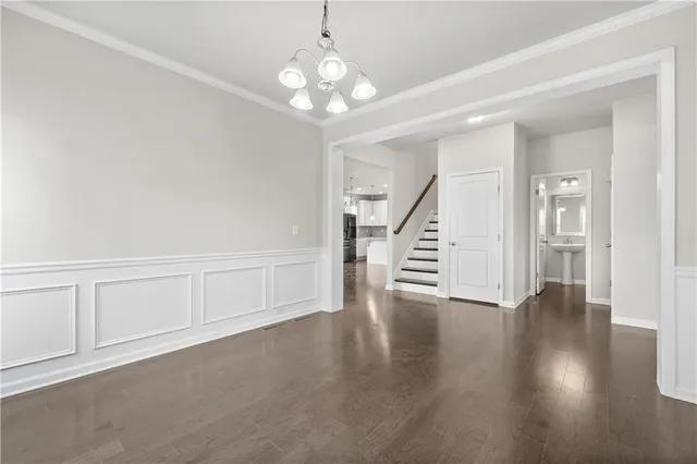 a view of an empty room