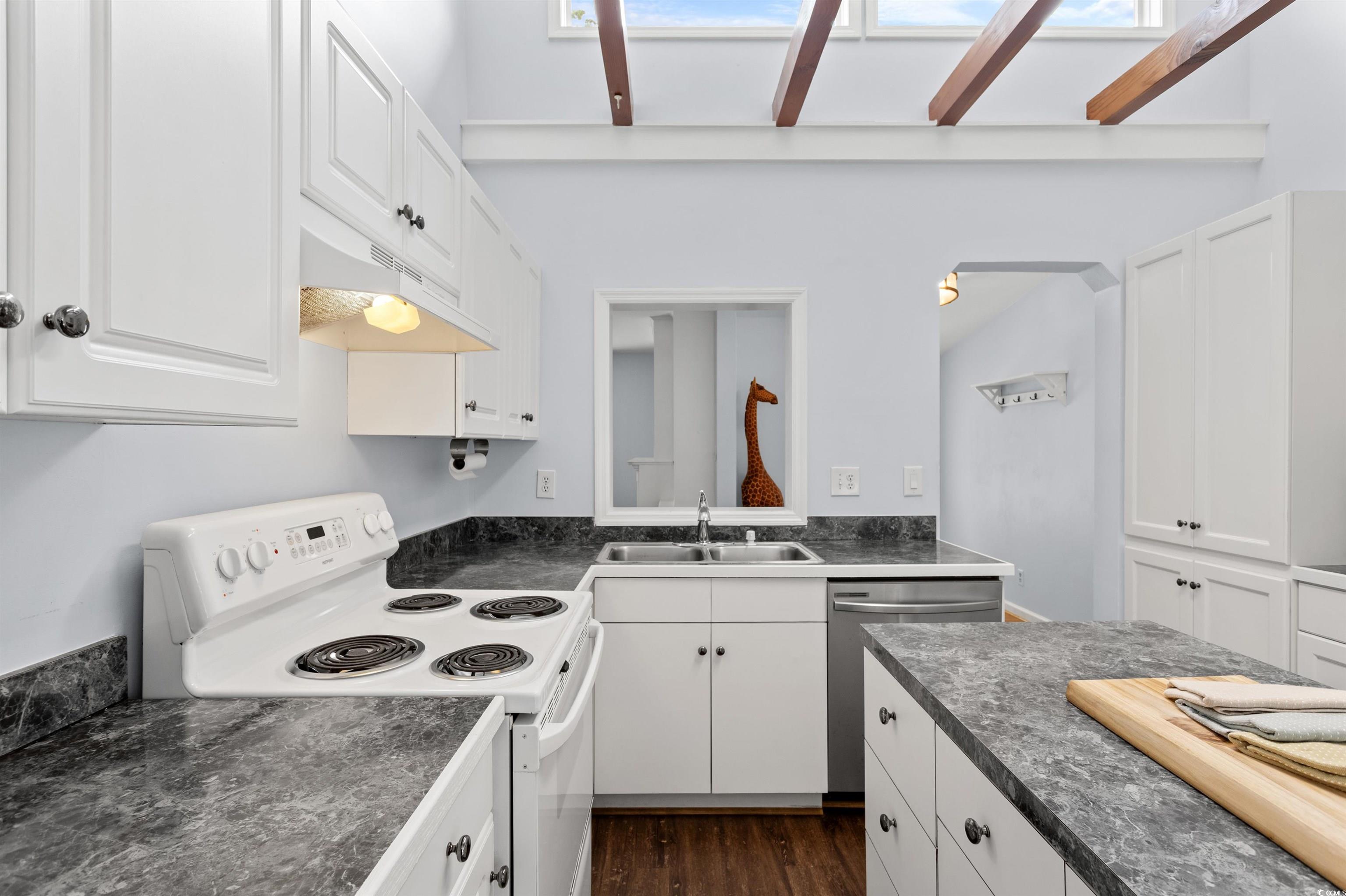 949 Derrick Lane Murrells Inlet, SC 29576 - Photo 13 of 40 Kitchen featuring white cabinetry, white electric