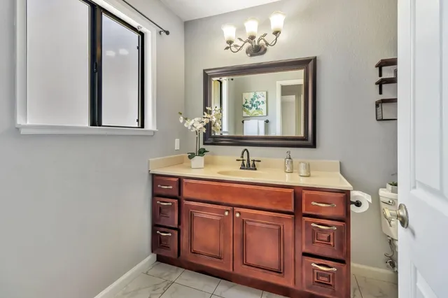 a view of a balcony with an outdoor space