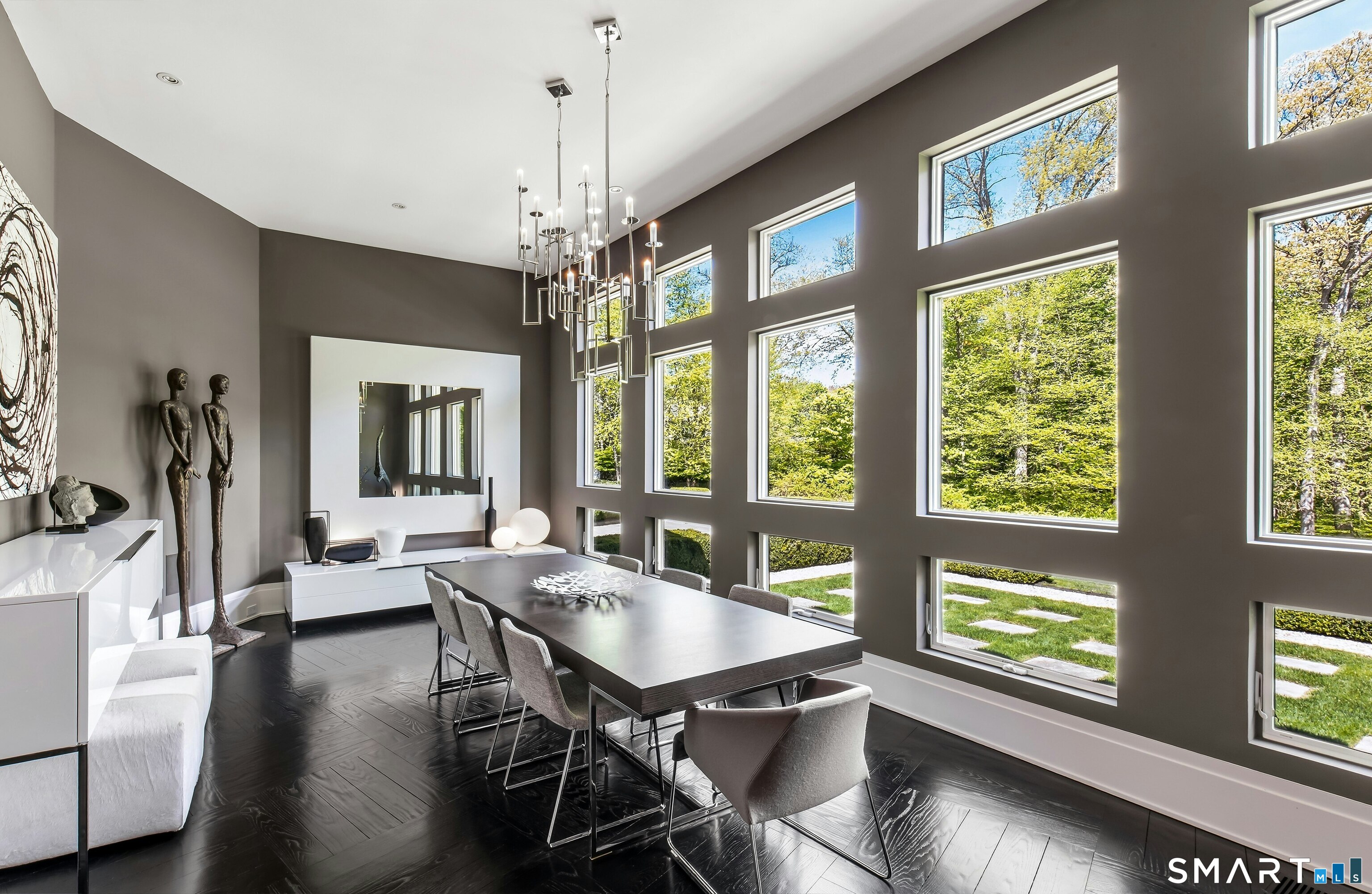 300 Sturges Ridge Road Wilton, CT 06897 - Photo 19 of 40 a view of a dining room with furniture window and wooden floor