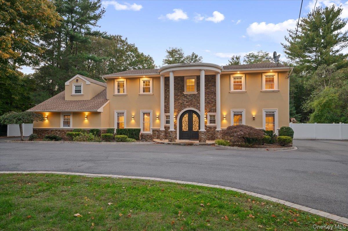 626 Caledonia Road Dix Hills, NY 11746 - Photo 49 of 50 Neoclassical / greek revival house with stone siding and stucco siding