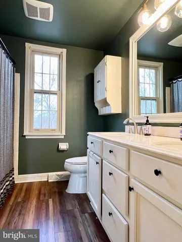 a bathroom with a sink and a large mirror