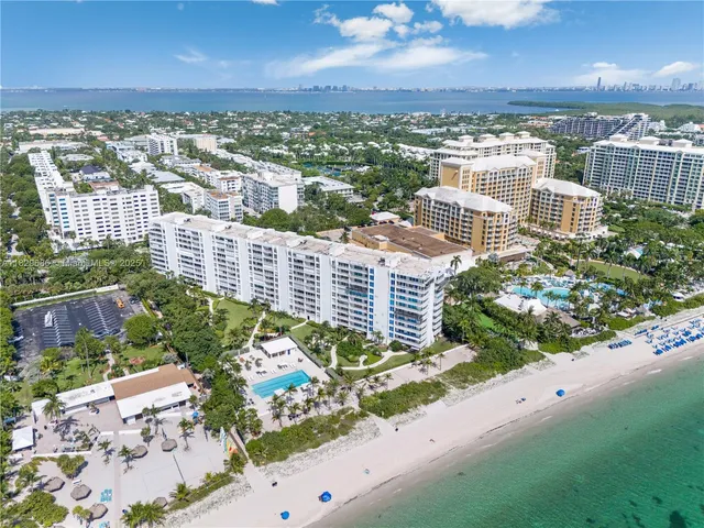a view of city with ocean view
