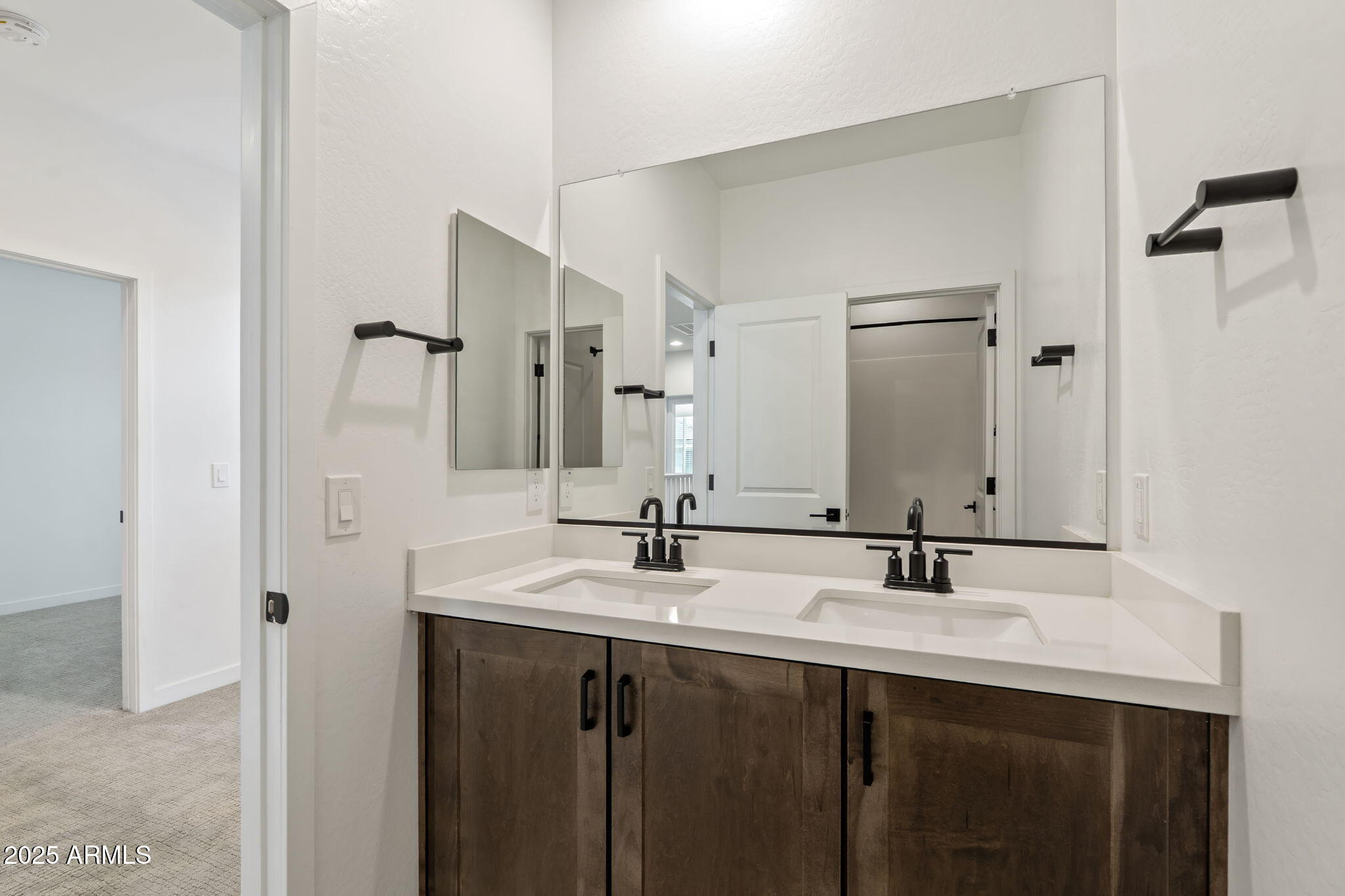 6428 North 17th Place Phoenix, AZ 85016 - Photo 41 of 48 a bathroom with double sink and a mirror