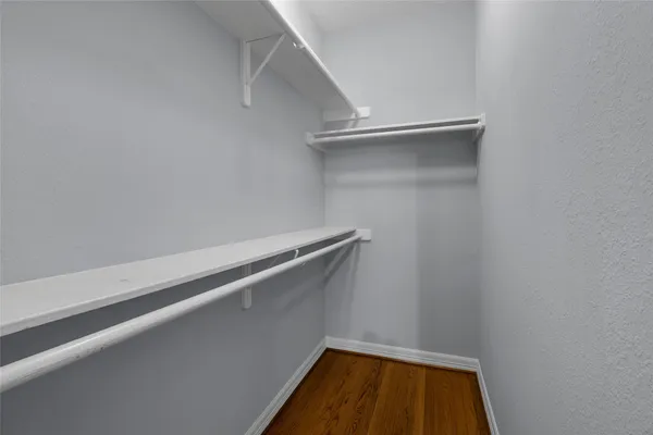 a small space with wooden floor