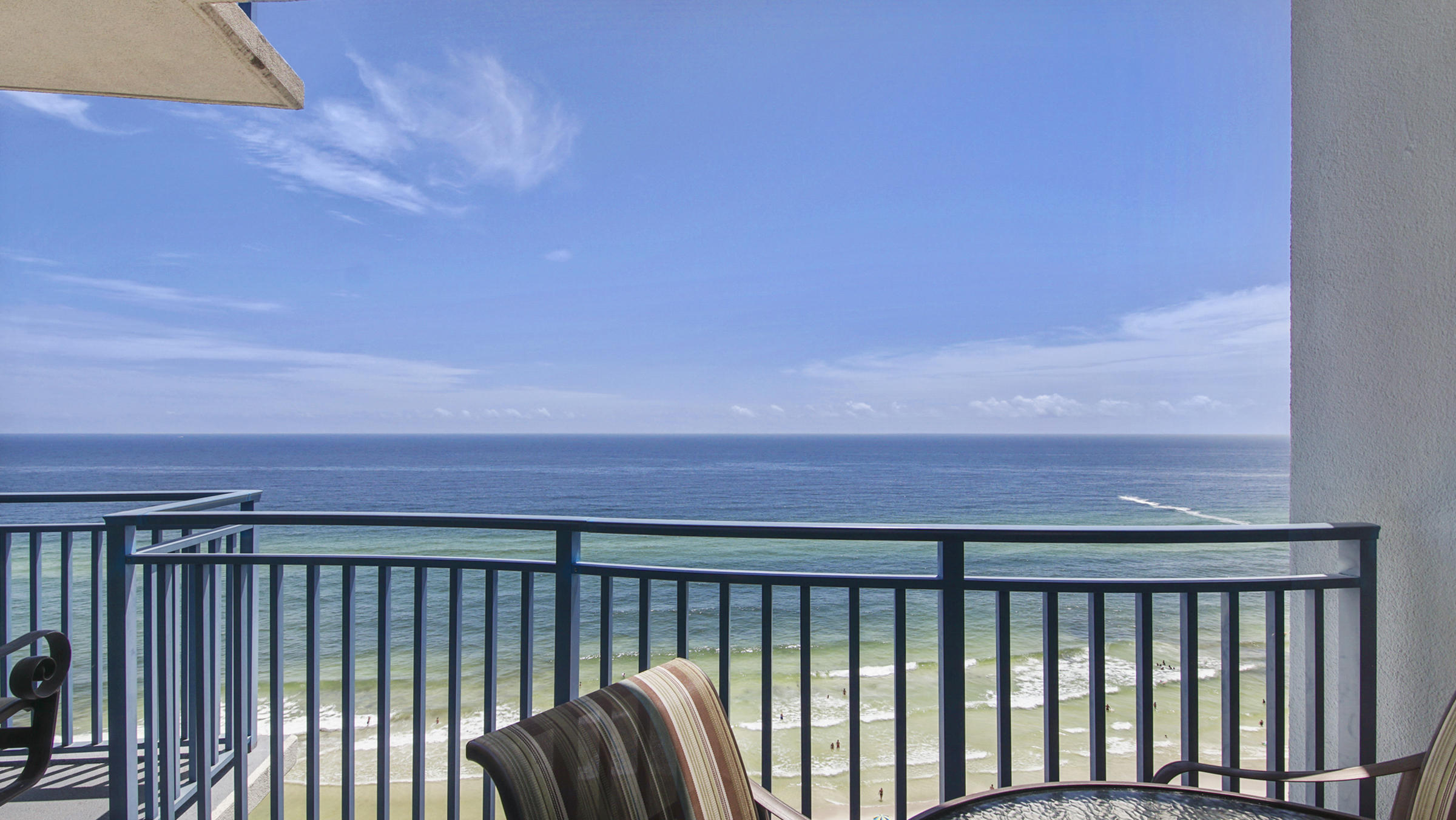 16701 Front Beach Road, Unit 1502 Panama City Beach, FL 32413 - Photo 12 of 33 a view of a balcony